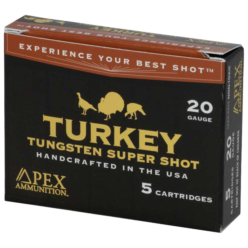 Apex Tungsten Super Shot TSS 20 Ga 3" 1-5/8 Oz Box 5 Rd